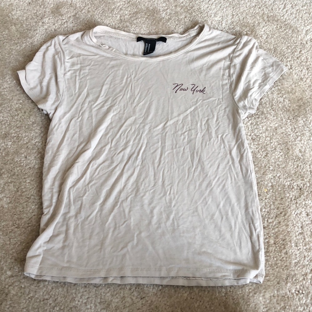 New York crop tee